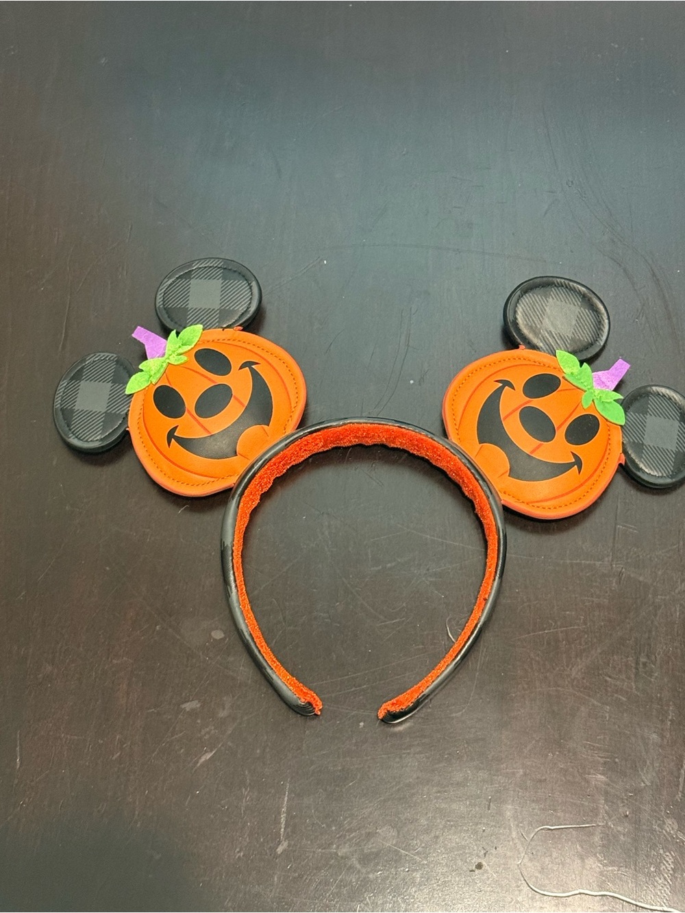 Orange Pumpkin Ear Headband